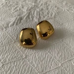 Gold earrings costume jewelry